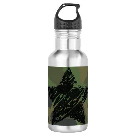 militärische Tarnung Edelstahlflasche (Vorderseite)