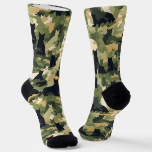 Militärische Tarnung für Katzen Socken