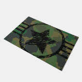 militärische Tarnung Fußmatte (Schrägansicht)
