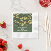 Militärische Tarnung Geburtstagsparty Thema Custom Serviette (Beispiel)