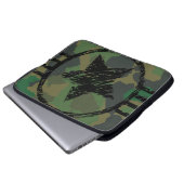 militärische Tarnung Laptopschutzhülle (Vorne Knopf)