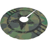 militärische Tarnung Polyester Weihnachtsbaumdecke (Schrägansicht)