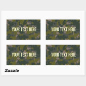 Militärische Tarnung Rechteckiger Aufkleber (Blatt)