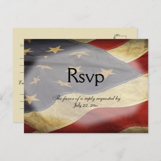 Militärische UAWG mit Menüauswahl Einladungspostkarte (Vorne/Hinten)