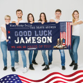 Militärische US-Flaggenstiefel 2,5x6 gehen weg vom Banner