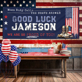 Militärische US-Flaggenstiefel 2,5x6 gehen weg vom Banner