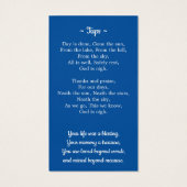 Militärische Veteran Patriotic Beerdigung Prayer C (Rückseite)