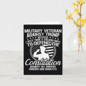 Militärische Veteranen gegen die Wahl Trumps 2020 Karte (Gelbe Blume)