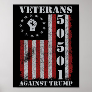 Militärische Veteranen protestieren US-Flagge ohne Poster