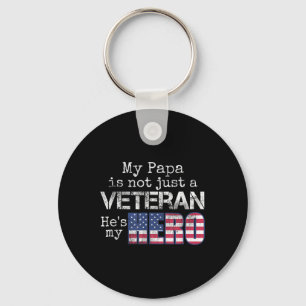 Militärische Veteranen unterstützen meine Papa Us Schlüsselanhänger