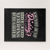 Militärische Veteranentochter - Papa's Kleines Mäd Puzzle (Horizontal)