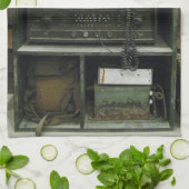 Militärische Vintage Funkausrüstung Handtuch (Gefaltet)