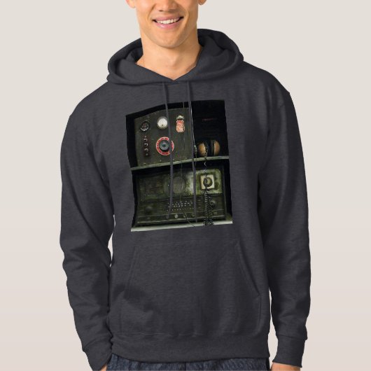 Militärische Vintage Funkausrüstung Hoodie (Vorderseite)