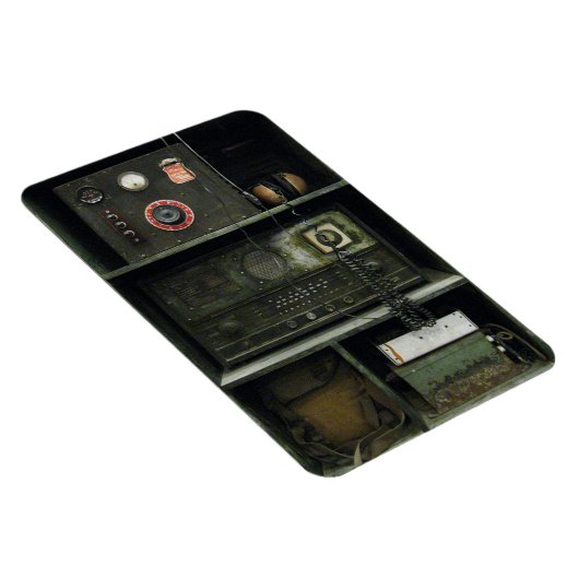 Militärische Vintage Funkausrüstung Magnet (Rechte Seite)