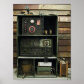 Militärische Vintage Funkausrüstung Poster (Vorne)