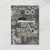 Militärische Visitenkarte (Rückseite)