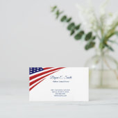 Militärische Visitenkarte Telefonnummerkarte (Stehend Vorderseite)