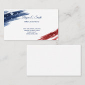 Militärische Visitenkarte Telefonnummerkarte (Vorne/Hinten)