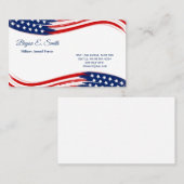 Militärische Visitenkarte Telefonnummerkarte (Vorne/Hinten)