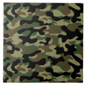 Militärische Wald Tarnung  Fliese (Vorderseite)