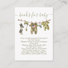 Militärische Wäscheständer für Kinder Begleitkarte