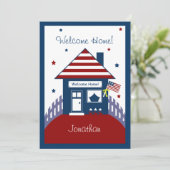 Militärische Willkommens-Zuhause-Einladung des Pat Einladung (Stehend Vorderseite)