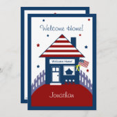 Militärische Willkommens-Zuhause-Einladung des Pat Einladung (Vorne/Hinten)