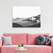 Militärische Zuhause im Wohngebiet von Fort Meade Leinwanddruck (Insitu (Wohnzimmer))