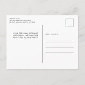 Militärischer Abschluss Amerikanische Flagge USA P Einladungspostkarte (Rückseite)