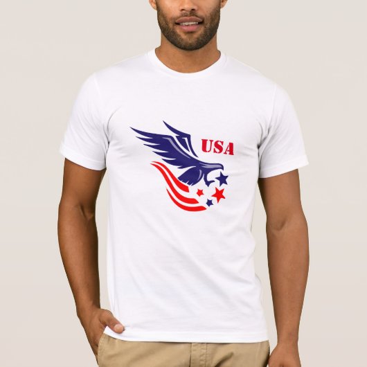 Militärischer Adler des Shirts der Männer (Vorderseite)