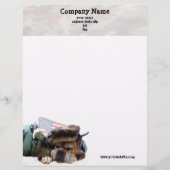 Militärischer Boxer-Dog-Letter Briefbogen (Vorderseite)