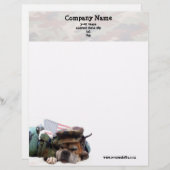 Militärischer Boxer-Dog-Letter Briefbogen (Vorne/Hinten)