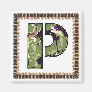 Militärischer Briefstil P Magnet