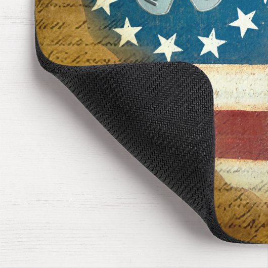 Militärischer Dank Herzfahne Mousepad (Ecke)