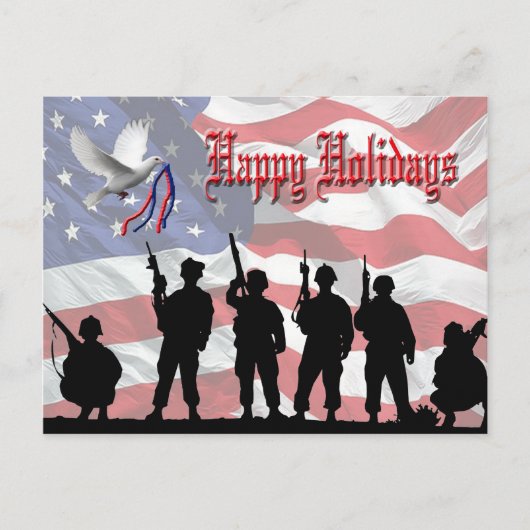 Militärischer Glücksfall Postkarte (Vorderseite)