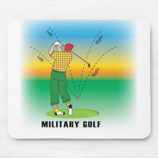 Militärischer GOLF-Stil Mousepad (Vorne)