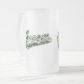 Militärischer Groom Mattglas Bierglas (Vorderseite Links)