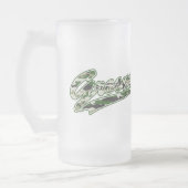 Militärischer Groom Mattglas Bierglas (Links)