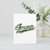 Militärischer Groom Postkarte (Stehend Vorderseite)