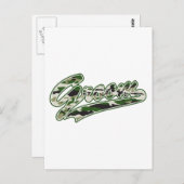 Militärischer Groom Postkarte (Vorne/Hinten)