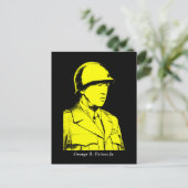 Militärischer Held - General Patton Postkarte (Stehend Vorderseite)
