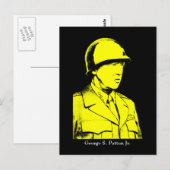 Militärischer Held - General Patton Postkarte (Vorne/Hinten)