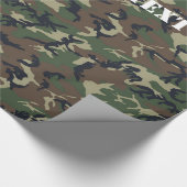 Militärischer Hintergrund der Waldkamouflage Geschenkpapier (Ecke)