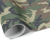 Militärischer Hintergrund der Waldkamouflage Geschenkpapier (Rolleneckpunkt)