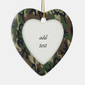 Militärischer Hintergrund der Waldkamouflage Keramik Ornament (Rechts)