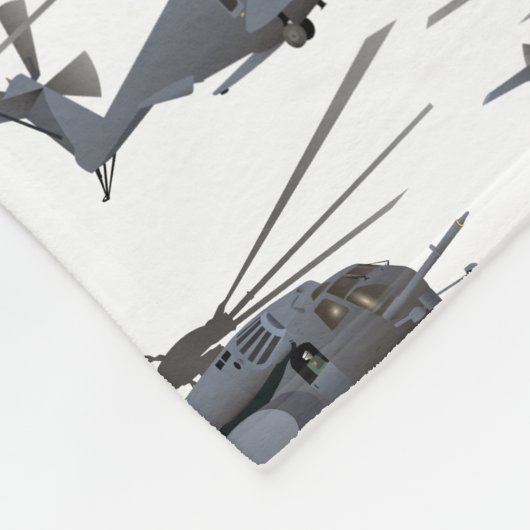 Militärischer Hubschrauber MH-53 Fleecedecke (Ecke)