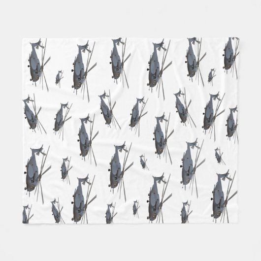 Militärischer Hubschrauber MH-53 Fleecedecke (Vorderseite (Horizontal))