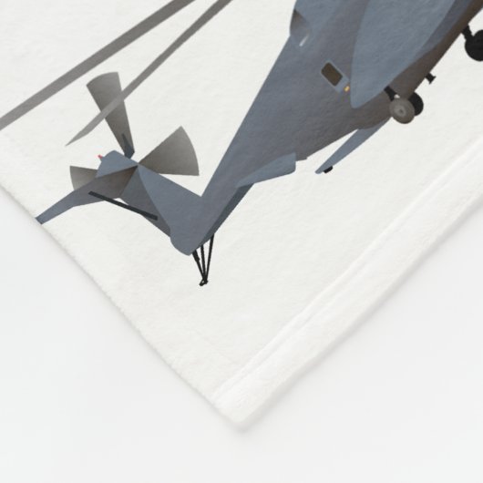 Militärischer Hubschrauber MH-53 Fleecedecke (Ecke)