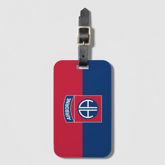 Militärischer Kriegsveteran der 82. Im Flugzeug Di Gepäckanhänger (Vorderseite Vertikal)