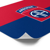 Militärischer Kriegsveteran der 82. Im Flugzeug Di Poster (Ecke)